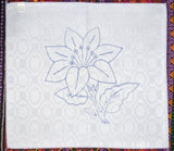 Flower Embroidery Printed Fabric Tea Cloth (Flores Labrado Servilleta Bordar)