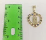 Plated Virgin Mary Pendant