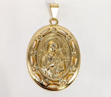 Plated Virgin Mary Pendant