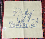 Animal Embroidery Fabric Tea Cloth (Manta Servilletero Servilleta para Bordar)