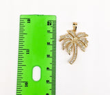 Plated Palm Tree Pendant