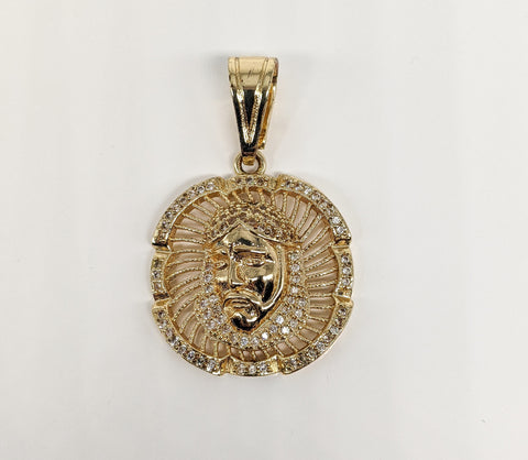 Plated Jesus Pendant