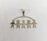 Plated Three Boys and Two Girls Pendant