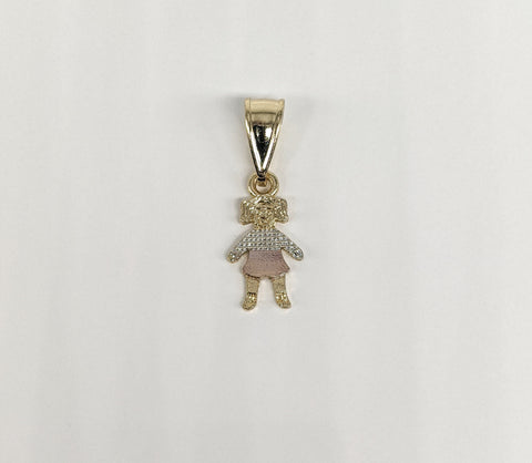 Plated Girl Pendant