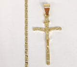 Plated Cross Pendant and Star Chain Set*