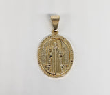 Plated Saint Benedict Pendant