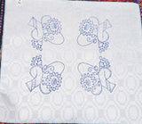 Flower Basket Embroidery Printed Fabric Tea Cloth (Labrado Servilleta Bordar)
