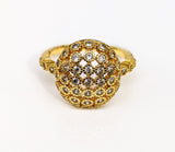 Plated Elegant Stone Ring