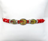 Virgen de Guadalupe Red Rope Protection Bracelet