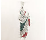 Rhodium Plated Saint Jude Pendant