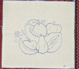 Fruit Embroidery Fabric Tea Cloth (Fruta Manta Servilletero Servilleta Bordar)