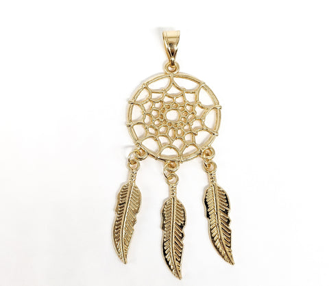 Plated Dream Catcher Pendant