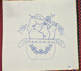 Fruit Basket Embroidery Tea Cloth (Fruta Manta Servilletero Servilleta Bordar)