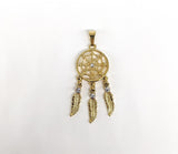 Plated Dream Catcher Pendant