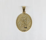 Plated Virgin Mary Pendant