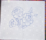 Flower Embroidery Printed Fabric Tea Cloth (Flores Labrado Servilleta Bordar)