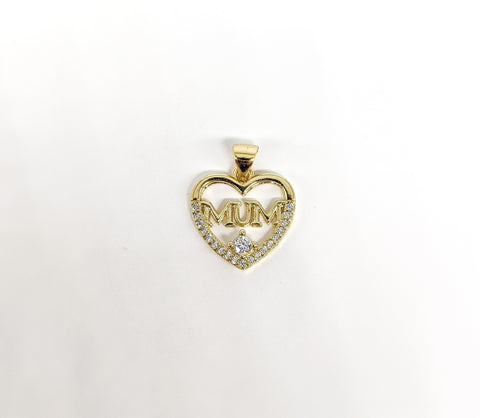 Plated Heart Pendant*