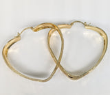 Plated Heart Hoop Earring SMALL*