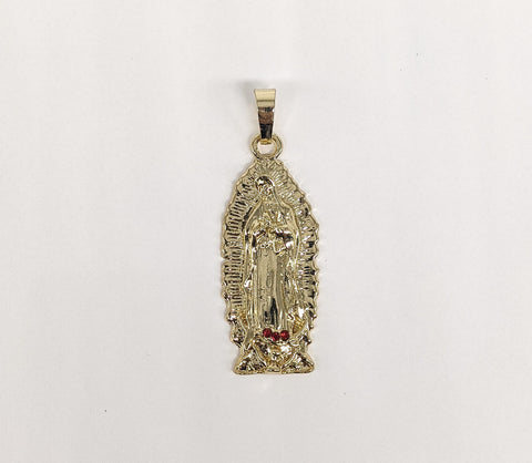 Plated Virgin Mary Pendant