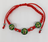 Virgen de Guadalupe Red Rope Protection Bracelet