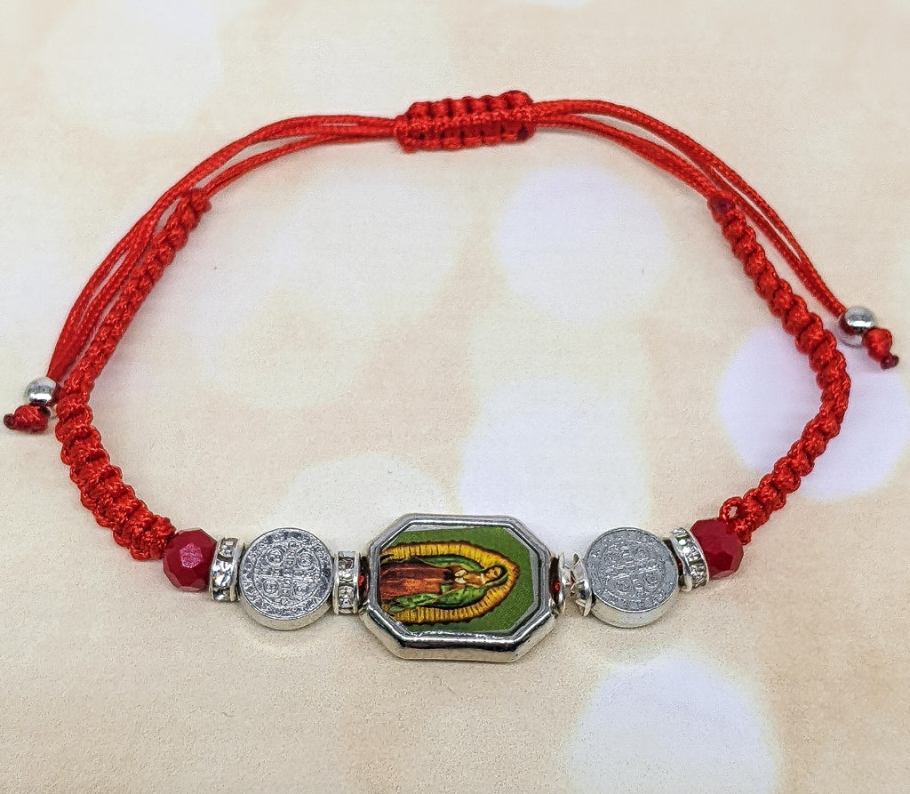 Virgin Mary Red Rope Protection Bracelet