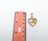 Plated Angel Heart Pendant