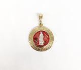 Plated Virgin Mary Pendant