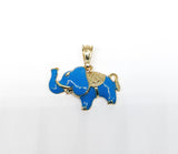 Plated Elephant Pendant