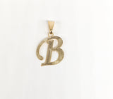 Plated Letter "B" Pendant