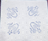 Flower Basket Embroidery Printed Fabric Tea Cloth (Labrado Servilleta Bordar)