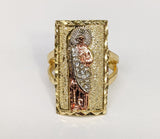 Plated Tri-Gold Saint Jude Adjustable Ring