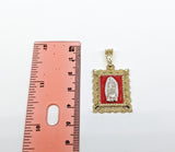 Plated Virgin Mary Pendant