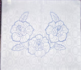 Flower Embroidery Printed Fabric Tea Cloth (Flores Labrado Servilleta Bordar)