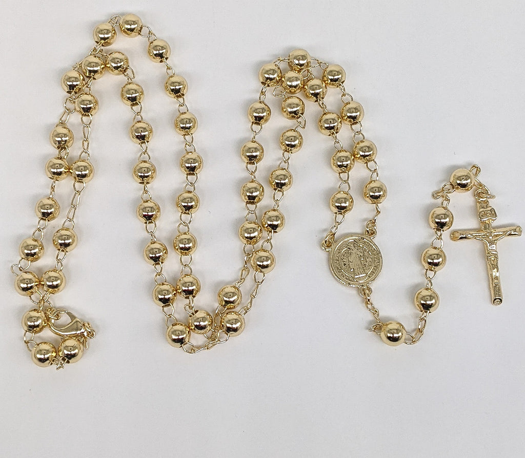 Plated Saint Benedict Rosary