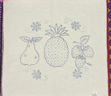 Fruit Embroidery Fabric Tea Cloth (Fruta Manta Servilletero Servilleta Bordar)