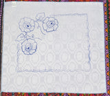 Flower Embroidery Printed Fabric Tea Cloth (Flores Labrado Servilleta Bordar)