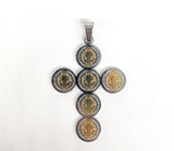 Stainless Steel Saint Benedict Cross Pendant