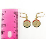 Plated Saint Benedict Earring