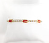 Plated Lip Bracelet