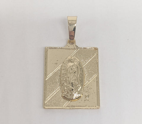 Plated Virgin Mary Pendant