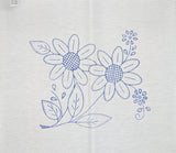 Flower Embroidery Fabric Tea Cloth (Flores Servilletero Servilleta para Bordar)