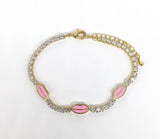 Plated Lip Bracelet