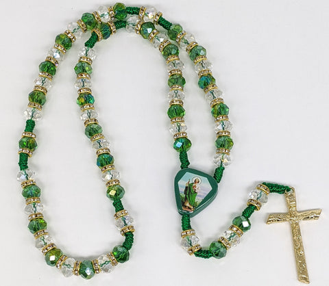 Oversized Green Saint Jude Rosary