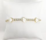 Plated Heart Bracelet