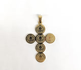 Stainless Steel Saint Benedict Cross Pendant*