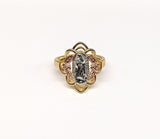 Plated Tri-Color Virgin Mary Ring