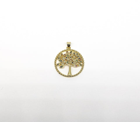 Plated Tree of Life Pendant