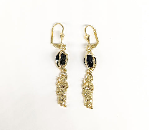 Plated Saint Jude Earring