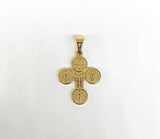 Stainless Steel Saint Benedict Cross Pendant