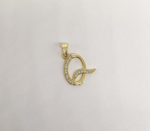 Plated Letter "Q" Pendant